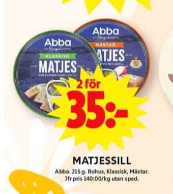 ICA Maxi Abba matjessill erbjuda