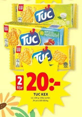 ICA Kvantum Tuc smörgåskex erbjuda