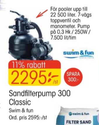 EKO Swim & fun sandfilterpump erbjuda