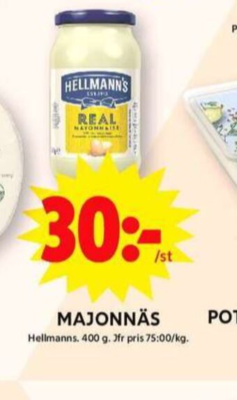 ICA Maxi Hellmanns majonnäs erbjuda