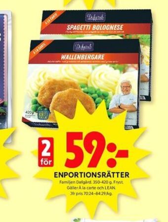 ICA Kvantum Dafgårds färdigrätter erbjuda