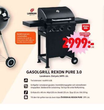 ICA Maxi Landmann gasolgrill erbjuda