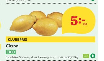 Hemköp Odlarna.se citroner erbjuda