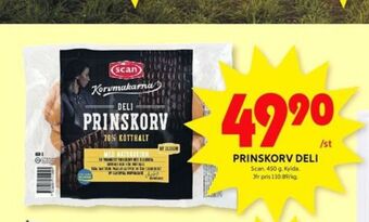 ICA Kvantum Scan deli prinskorv erbjuda