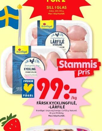 ICA Kvantum Kronfågel kycklingfilé erbjuda