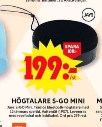 ICA Maxi Jays högtalare erbjuda
