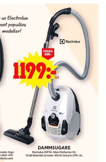 ICA Maxi Electrolux dammsugare erbjuda