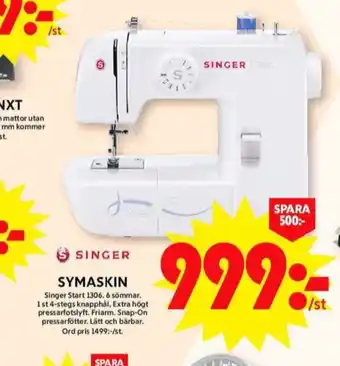 ICA Maxi Singer symaskin erbjuda