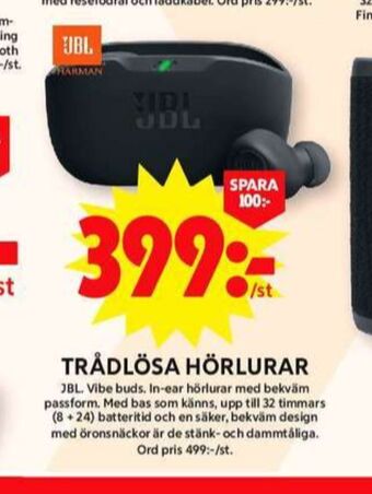 ICA Maxi Jbl headset erbjuda