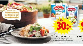 ICA Maxi Galbani mozzarella erbjuda
