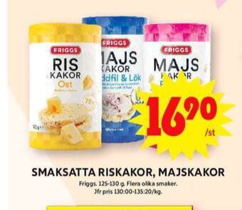ICA Maxi Friggs majskakor erbjuda