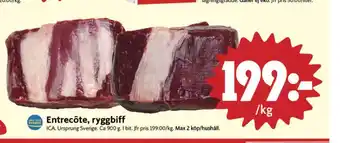 ICA Nära Ica entrecôte erbjuda