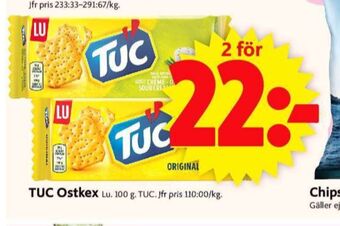 ICA Supermarket Tuc smörgåskex erbjuda