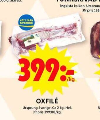 ICA Maxi Ica oxfilé erbjuda