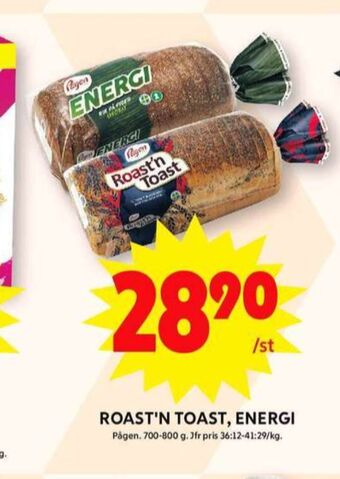 ICA Maxi Roast n toast toastbröd erbjuda