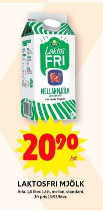 ICA Maxi Arla mjölk erbjuda