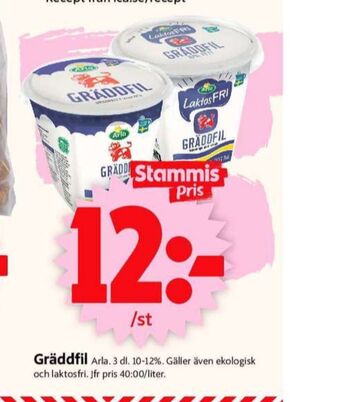 ICA Supermarket Arla gräddfil erbjuda