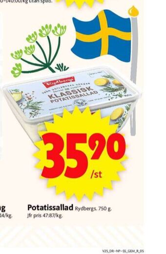 ICA Supermarket Rydbergs potatissallad erbjuda