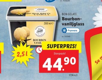 Lidl Bon gelati glass erbjuda