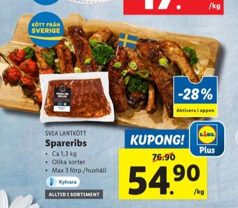 Lidl Svea lantkött spareribs erbjuda