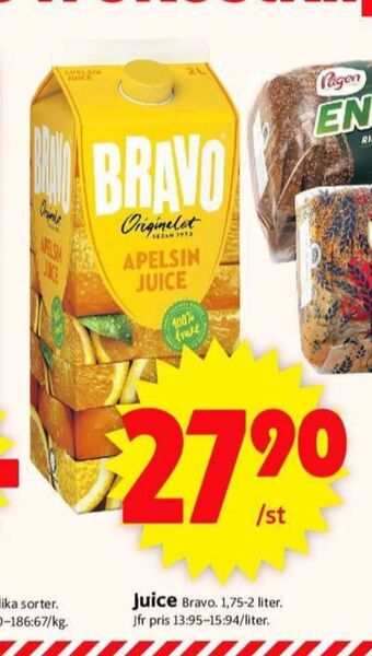 ICA Supermarket Bravo juice erbjuda
