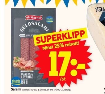 ICA Supermarket Grilstad salami erbjuda