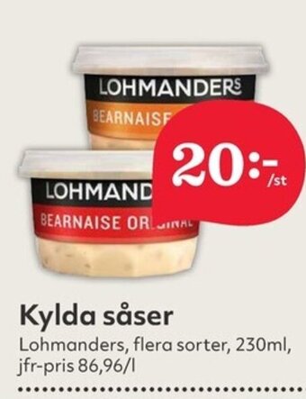 Hemköp Kylda såser Lohmanders erbjuda