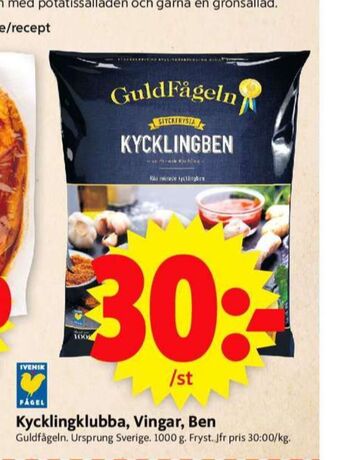 ICA Supermarket Kronfågel kycklingben erbjuda