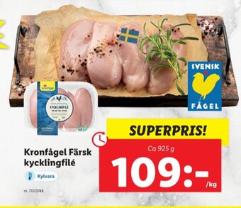 Lidl Kronfågel kycklingfilé erbjuda