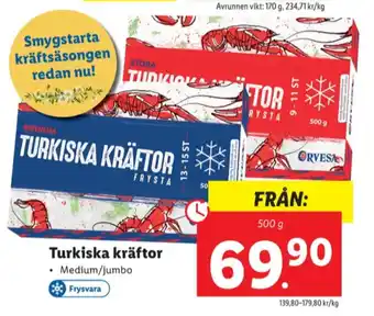 Lidl Rydbergs kräftor erbjuda