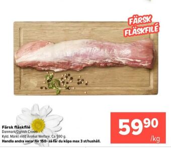 Coop Extra Danish crown fläskfilé erbjuda