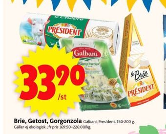 ICA Supermarket President brie erbjuda