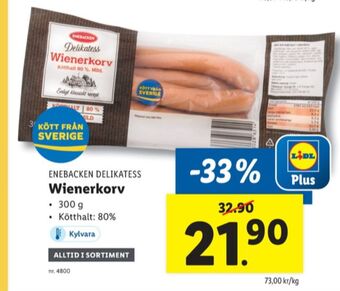 Lidl Enebacken wienerkorv erbjuda