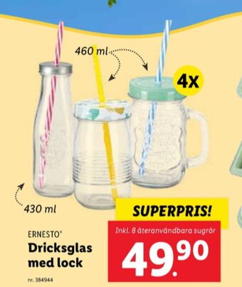 Lidl Ernesto glas erbjuda