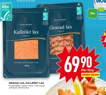 Willys Falkenberg seafood lax erbjuda
