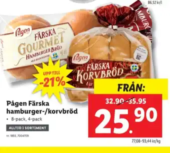 Lidl Korvbröd erbjuda