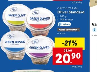 Lidl Chef select oliver erbjuda