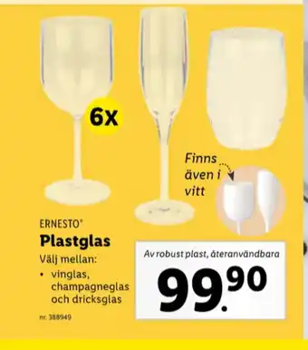 Lidl Ernesto glas erbjuda