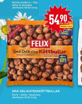 Willys Felix köttbullar erbjuda
