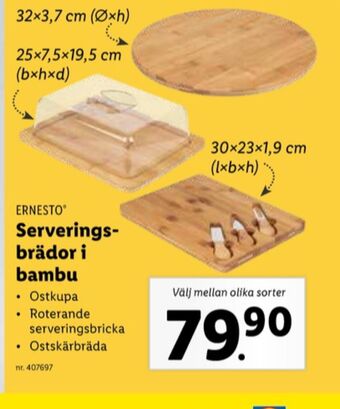 Lidl Ernesto serveringsbrädor erbjuda