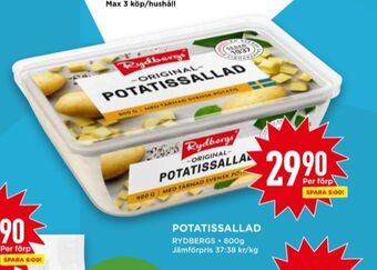Willys Rydbergs potatissallad erbjuda
