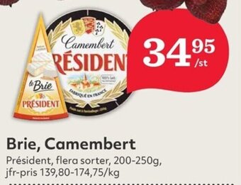 Hemköp Brie, Camembert Président erbjuda