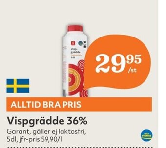 Hemköp Vispgrädde 36% erbjuda