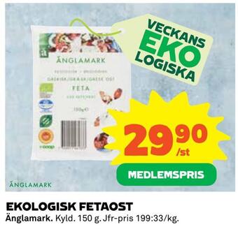 Coop Konsum Ekologisk fetaost erbjuda