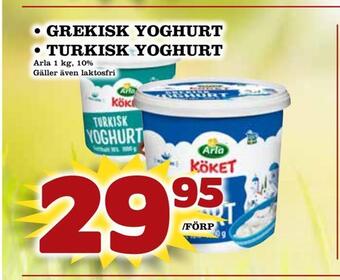 Din Mat Grekisk yoghurt • turkisk yoghurt erbjuda