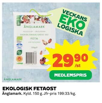 Coop Daglivs Ekologisk fetaost erbjuda