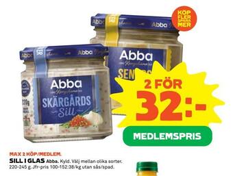 Coop Konsum Sill i glas erbjuda
