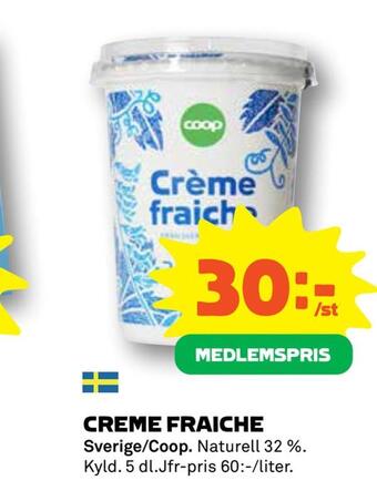 Coop Daglivs Creme fraiche erbjuda