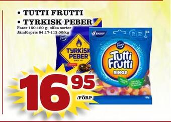 Din Mat Tutti frutti • tyrkisk peber erbjuda