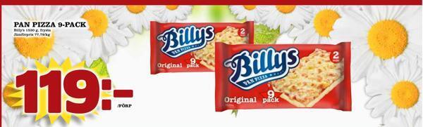 Din Mat Pan pizza 9-pack erbjuda
